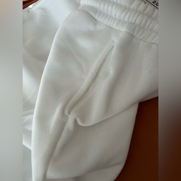 Women’s Bright White Sporty Sweatpants Size XL Baggy Casual Relaxed - Picture 5 of 8